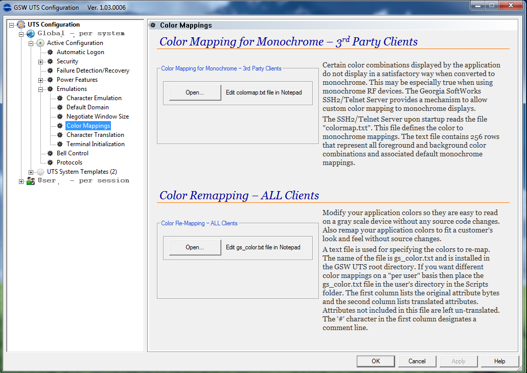 Emulations - Color Mappings