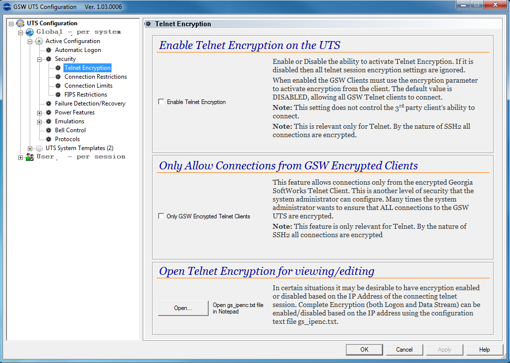 Security - Telnet Encryption