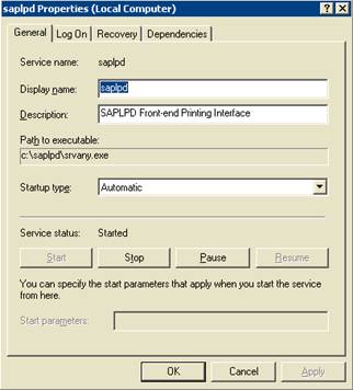 Description: SAPLPD Service