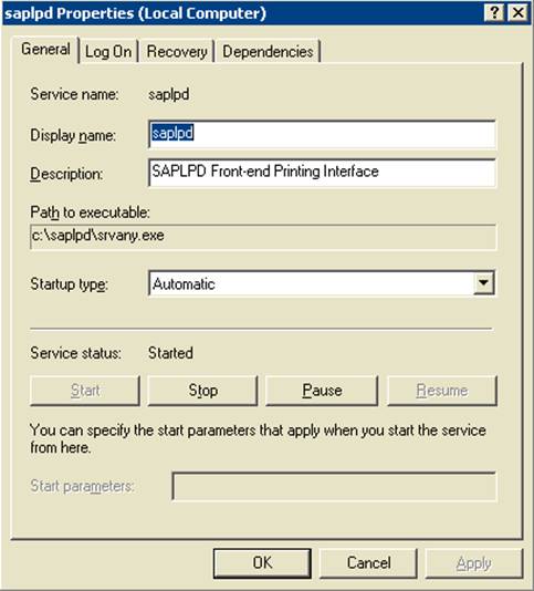 Description: SAPLPD Service