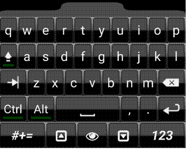 A black keyboard with white letters

Description automatically generated